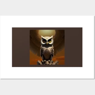 Owl of Athena Posters and Art